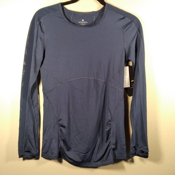 Athleta Skulptek Stealth Long Sleeve Athletic Top - Picture 1 of 12